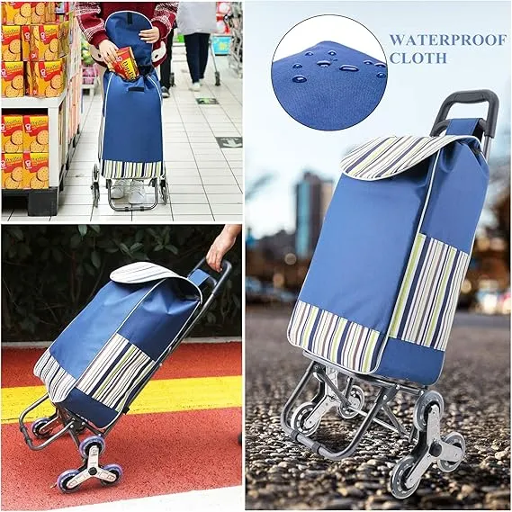 ✅ عربة تسوق قابلة للطي ومتسلقة السلالم 🛒